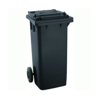 Plastová popelnice 120 L černá s kolečky (N)