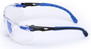 S1101SGAF-EU, Čiré polykarb. brýle Solus Scotchgard AS (modro-černé)