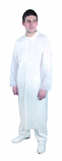 Jednorázový PE plášť ARDON®STEVE vel. uni (10 ks) bílý